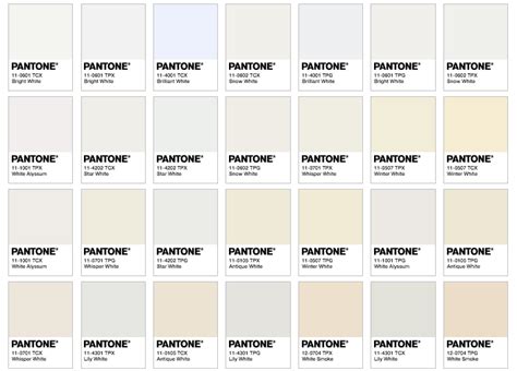 pantone color number for white.